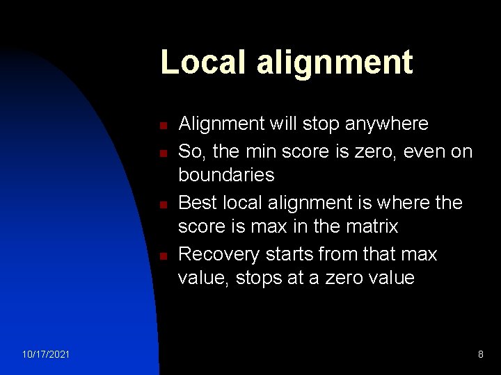 Sequence Alignment 10172021 1 Motivation Types Two sequences