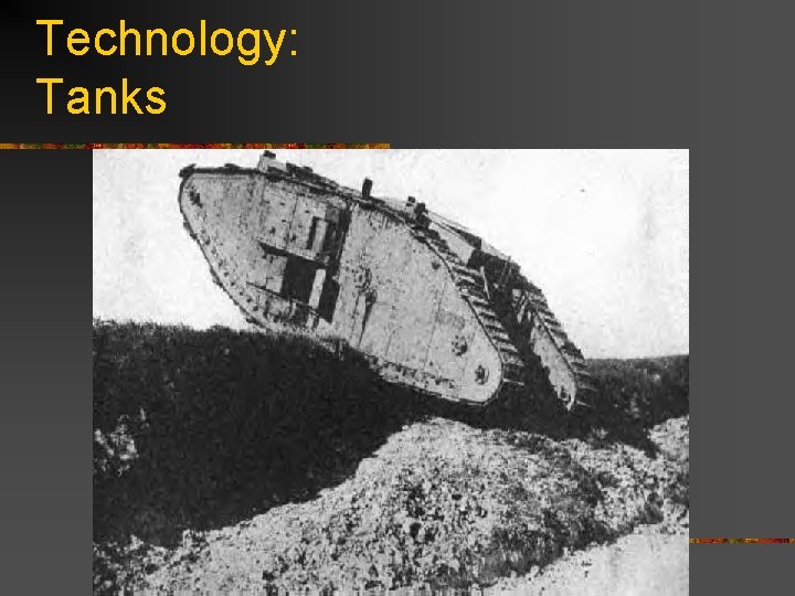 Technology: Tanks 
