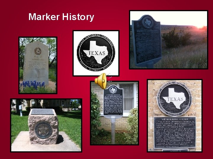 Marker History 