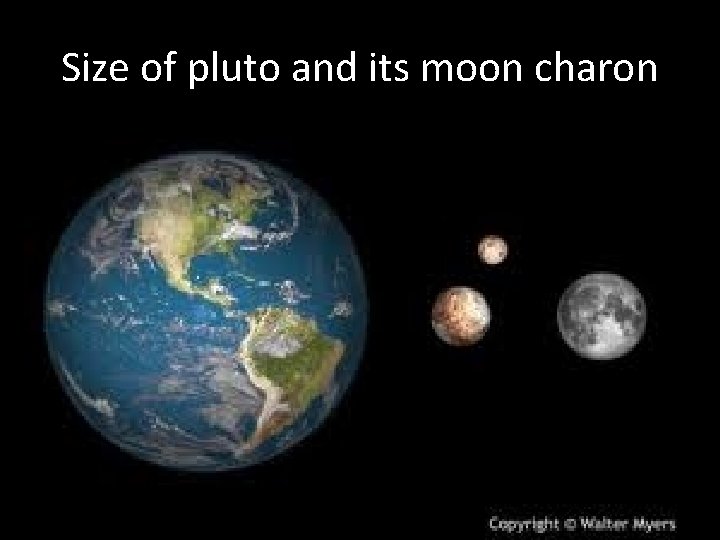 Size of pluto and its moon charon 