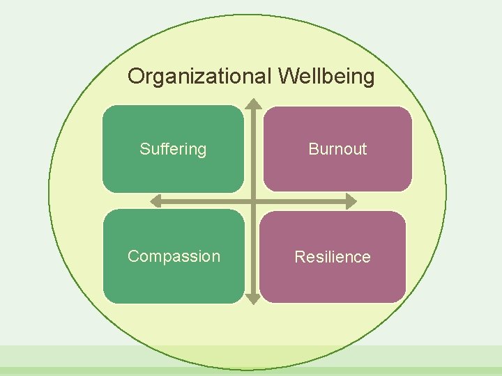 Organizational Wellbeing Suffering Burnout Compassion Resilience 