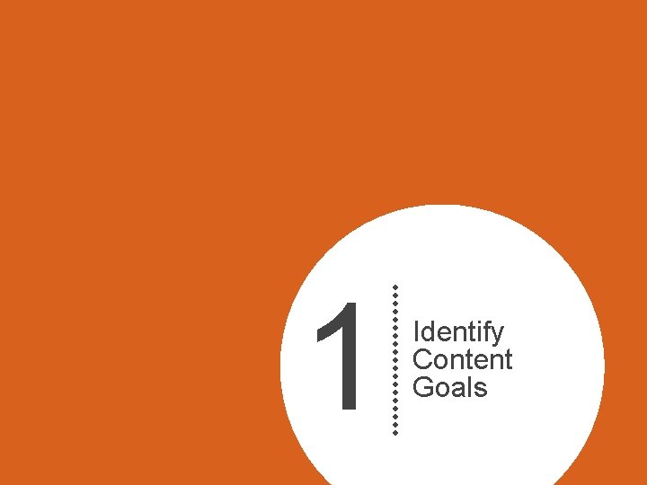 1 Identify Content Goals 