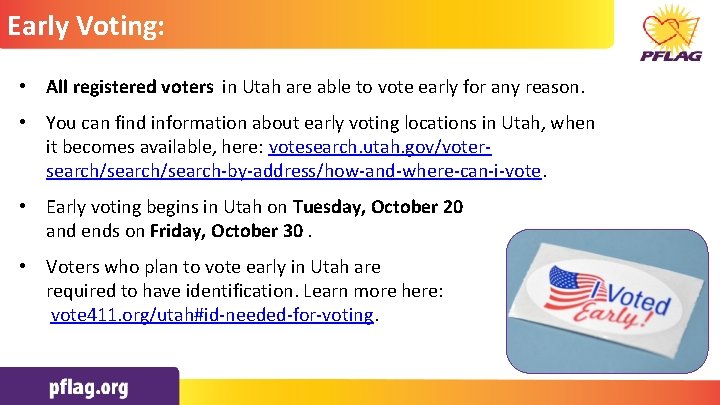 Early Voting: • • • All registered Click to edit Master voterstext in Utah