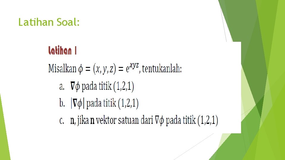 Latihan Soal: 