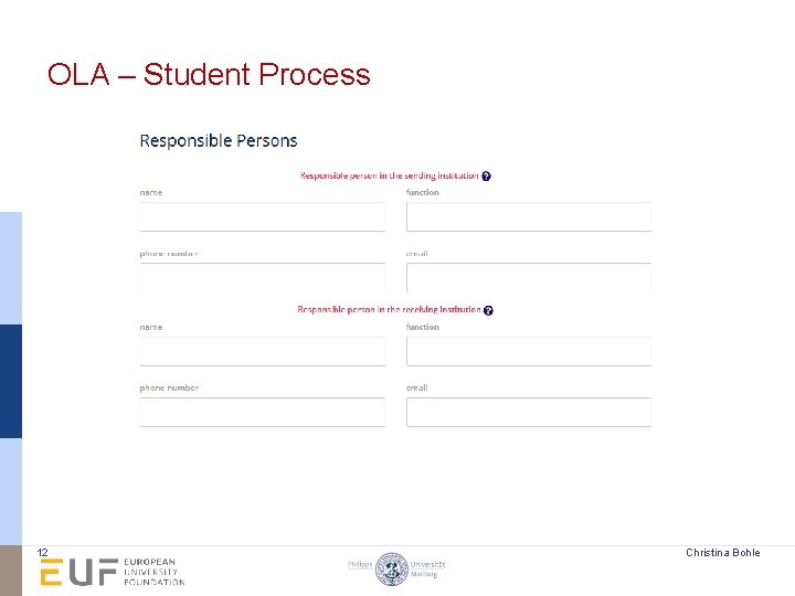 OLA – Student Process 12 Christina Bohle 