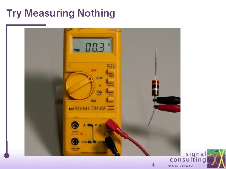 One Measurement Problem build a good resistive termination