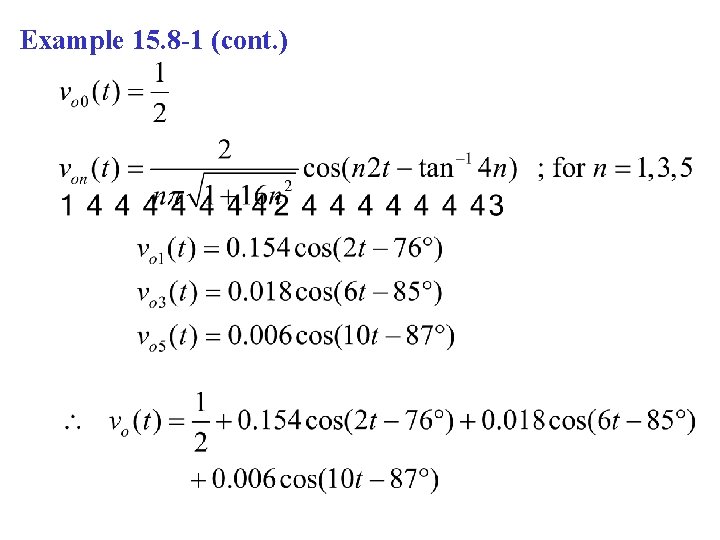 Example 15. 8 -1 (cont. ) 