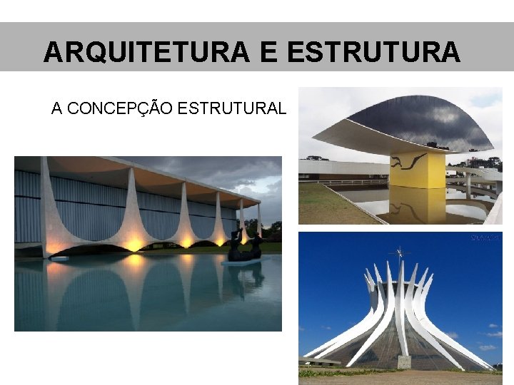 ARQUITETURA E ESTRUTURA A CONCEPÇÃO ESTRUTURAL 