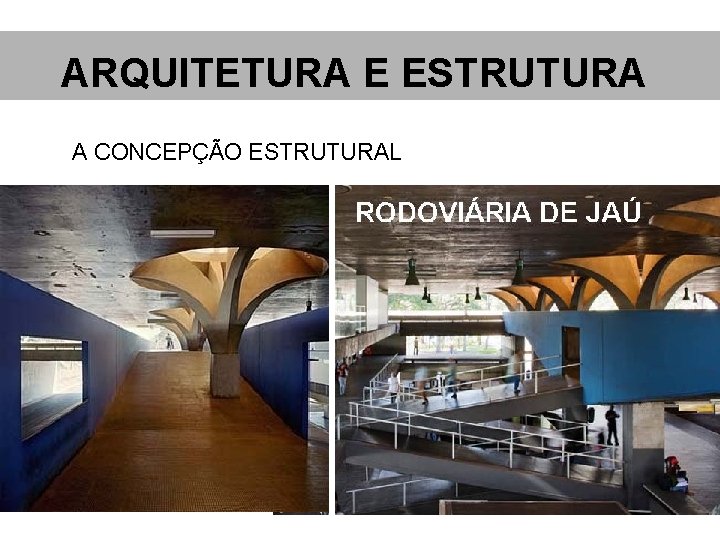 ARQUITETURA E ESTRUTURA A CONCEPÇÃO ESTRUTURAL 