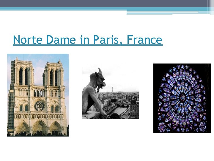 Norte Dame in Paris, France 