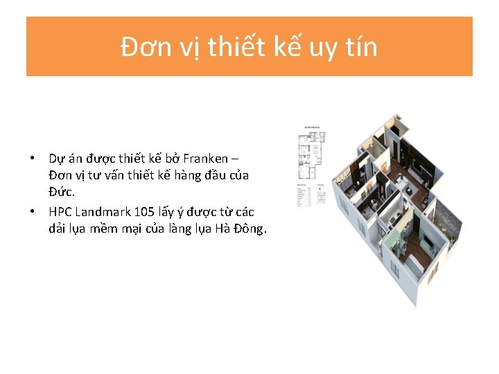 Đơn vị thiết kế uy tín • Dự án được thiết kế bở Franken