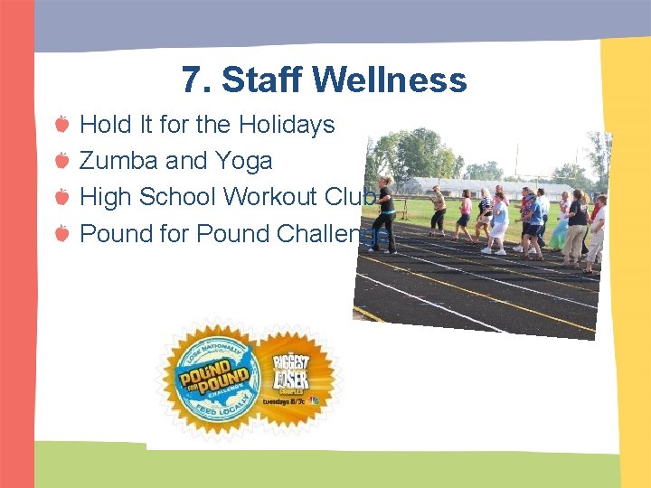 7. Staff Wellness Hold It for the Holidays Zumba and Yoga High School Workout