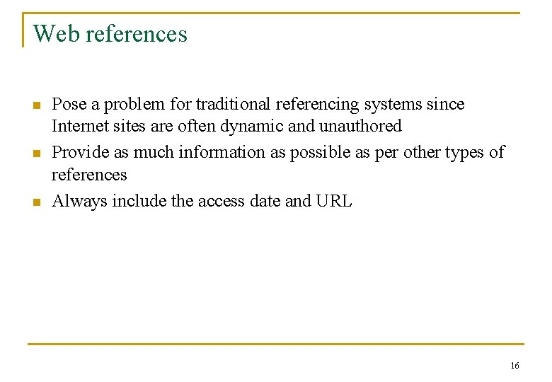Academic referencing citation A brief overview Why do