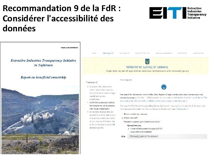 Recommandation 9 de la Fd. R : Considérer l'accessibilité des données 