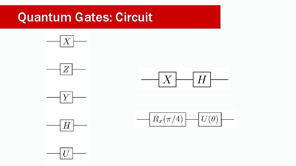 Quantum Gates: Circuit 
