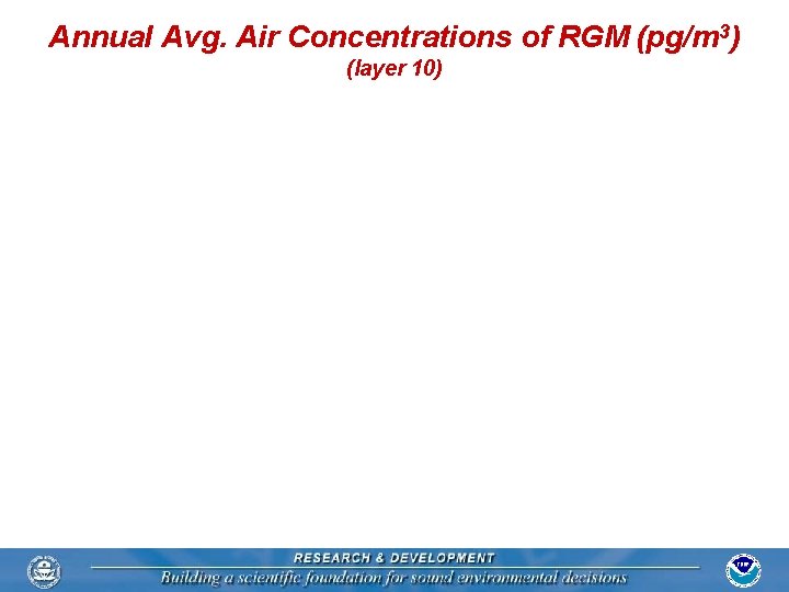 Annual Avg. Air Concentrations of RGM (pg/m 3) (layer 10) 