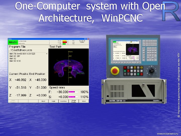 Научно-исследовательская лаборатория систем ЧПУ ©Н One-Computer system with Open Architecture, Win. PCNC www. ncsystems.