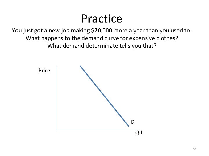 Practice You just got a new job making $20, 000 more a year than