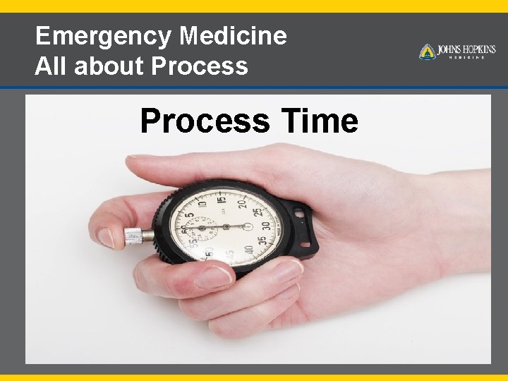 Emergency Medicine All about Process Segmenting Patient Flow in the ED Process Time Moderate