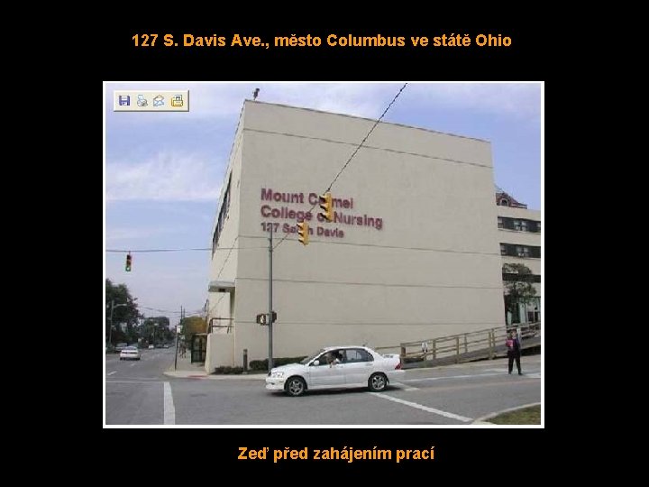 127 S. Davis Ave. , město Columbus ve státě Ohio Zeď před zahájením prací