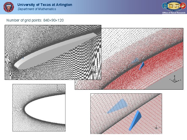 University of Texas at Arlington Department of Mathematics Number of grid points: 840 90