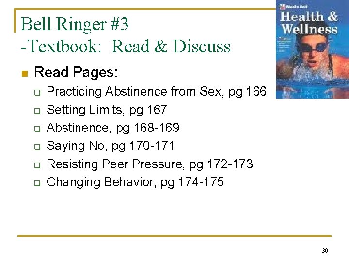 Bell Ringer #3 -Textbook: Read & Discuss n Read Pages: q q q Practicing