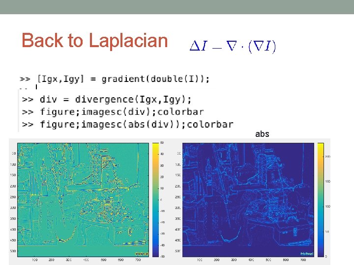 Back to Laplacian abs 