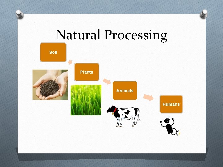 Natural Processing Soil Plants Animals Humans 