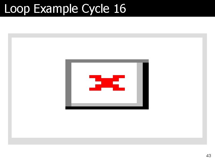 Loop Example Cycle 16 43 
