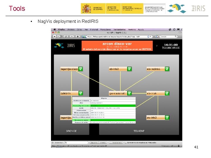 Tools • Nag. Vis deployment in Red. IRIS 41 