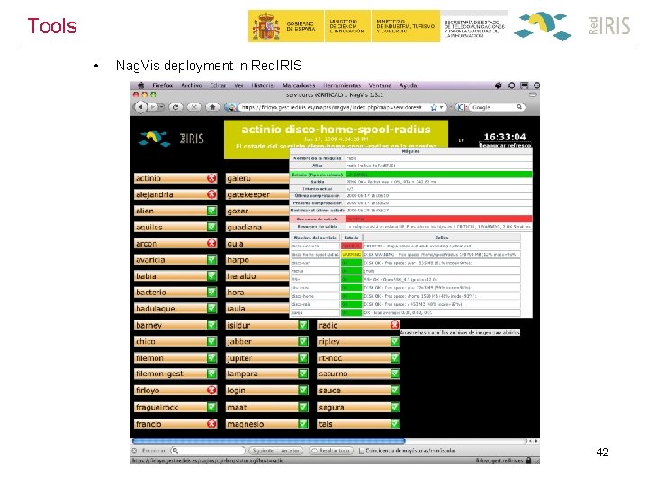 Tools • Nag. Vis deployment in Red. IRIS 42 