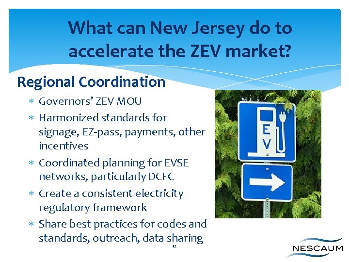 What can New Jersey do to accelerate the ZEV market? Regional Coordination Governors’ ZEV