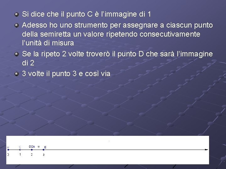 Si dice che il punto C è l’immagine di 1 Adesso ho uno strumento Si dice che il punto C è l’immagine di 1 Adesso ho uno strumento