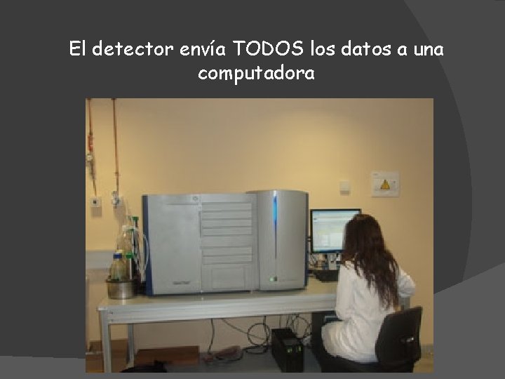 El detector envía TODOS los datos a una computadora 