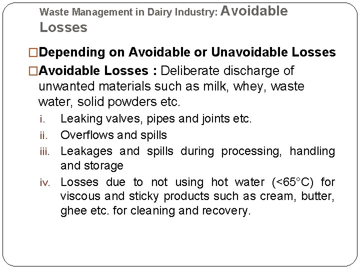 Dairy Waste Management BY Dr J Badshah University