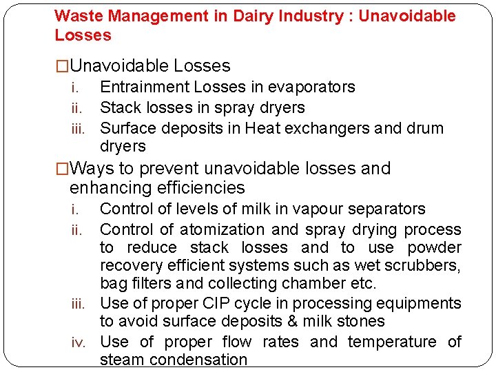 Dairy Waste Management BY Dr J Badshah University