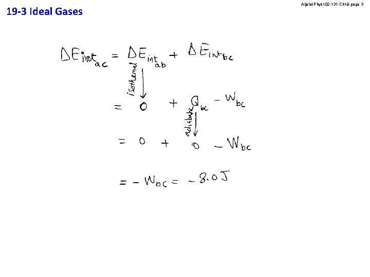 19 -3 Ideal Gases Aljalal-Phys 102 -131 -Ch 19 -page 3 