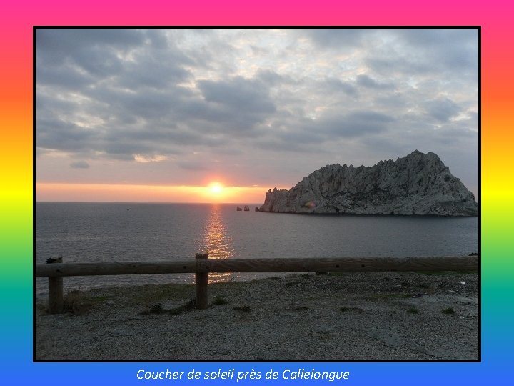 Coucher de soleil près de Callelongue 