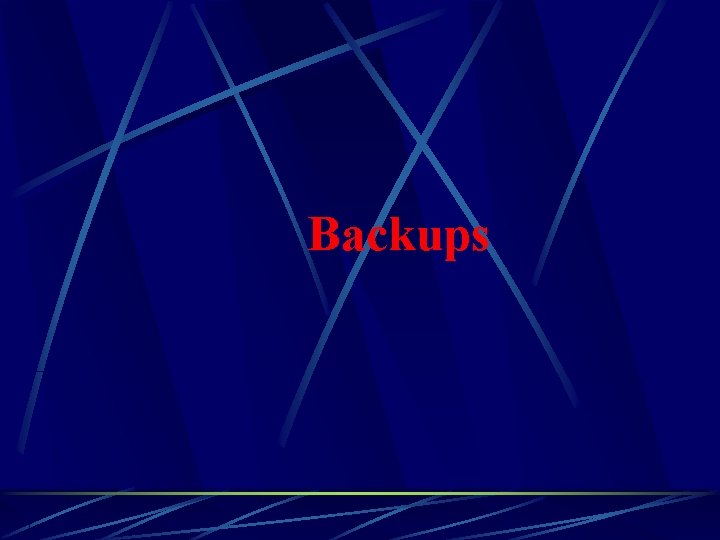 Backups 