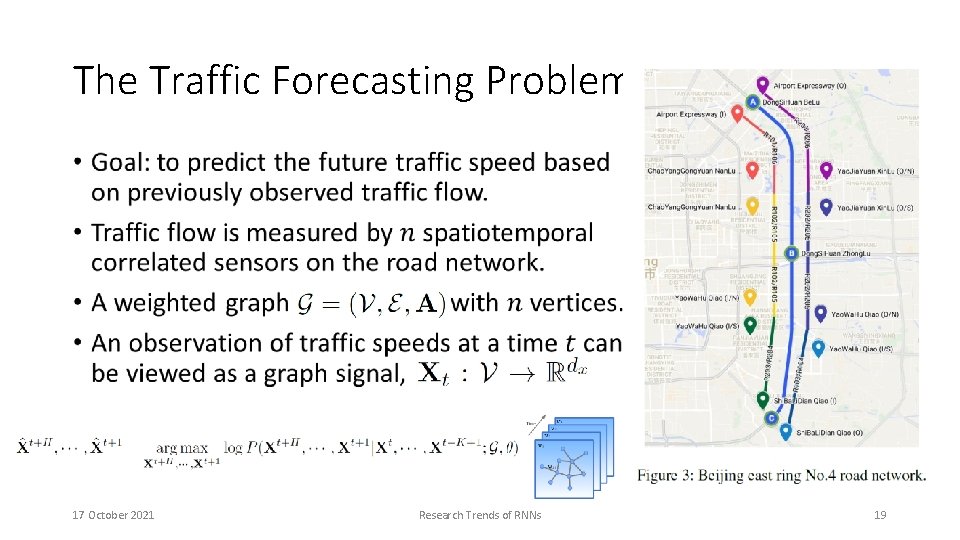 The Traffic Forecasting Problem • 17 October 2021 Research Trends of RNNs 19 