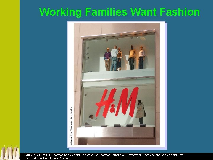 Working Families Want Fashion COPYRIGHT © 2006 Thomson South-Western, a part of The Thomson