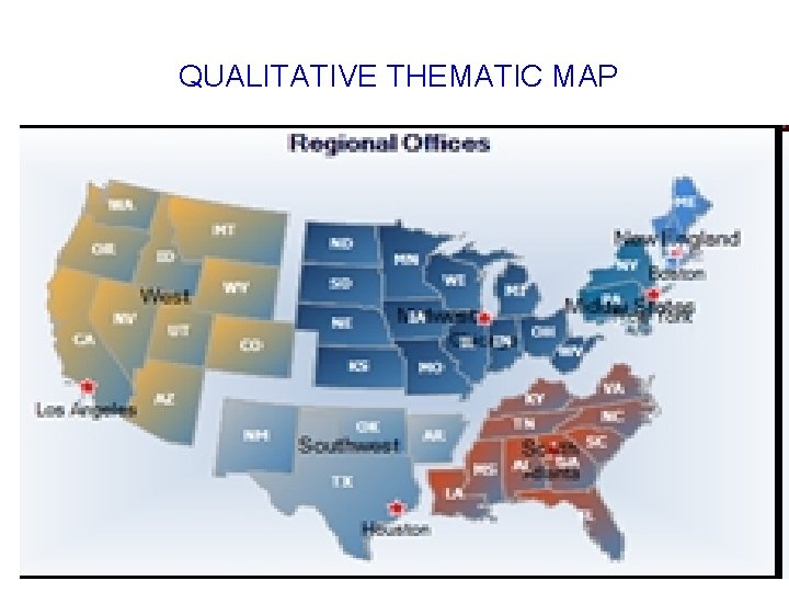 QUALITATIVE THEMATIC MAP QUALITATIVE THEMATIC MAP