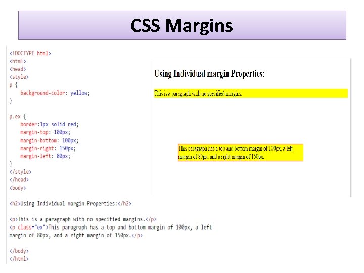 CSS Margins 