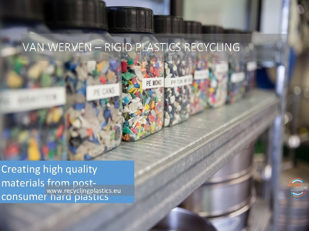 VAN WERVEN – RIGID PLASTICS RECYCLING Creating high quality materials from postwww. recyclingplastics. eu