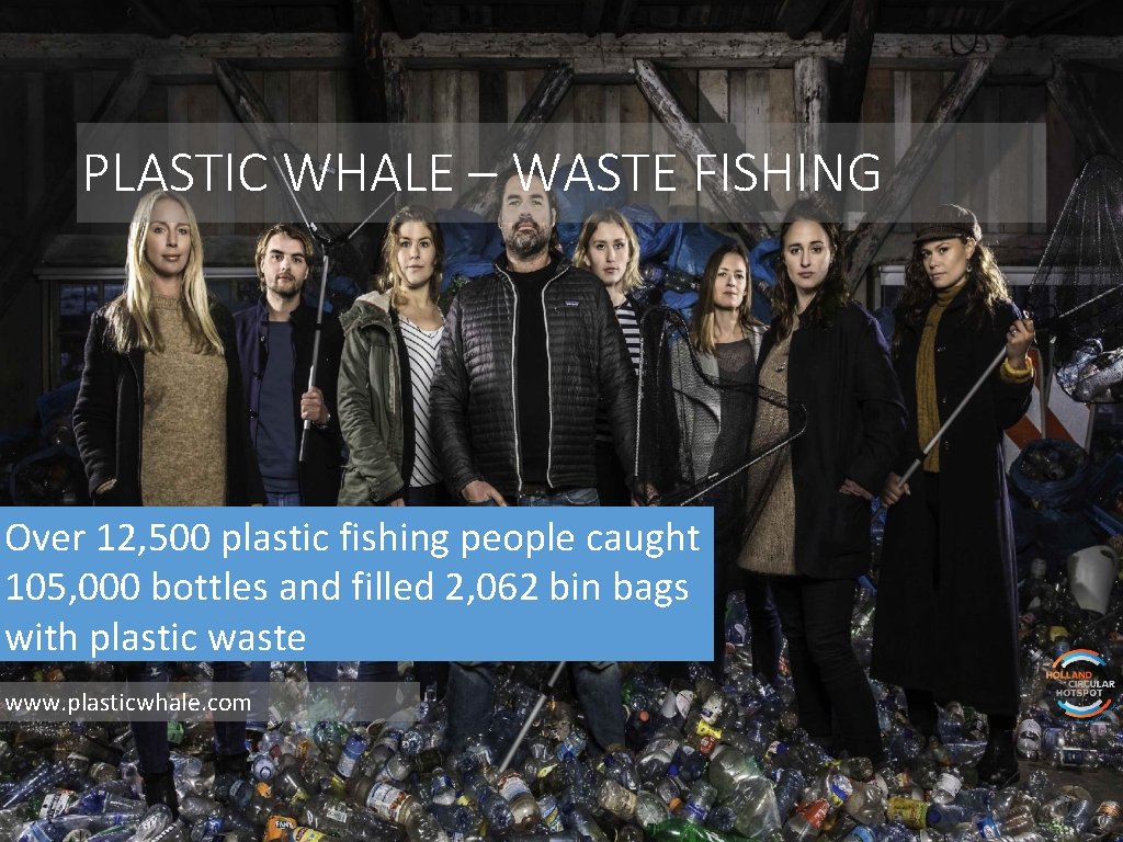 PLASTIC WHALE – WASTE FISHING Over 12, 500 plastic fishing people caught 105, 000