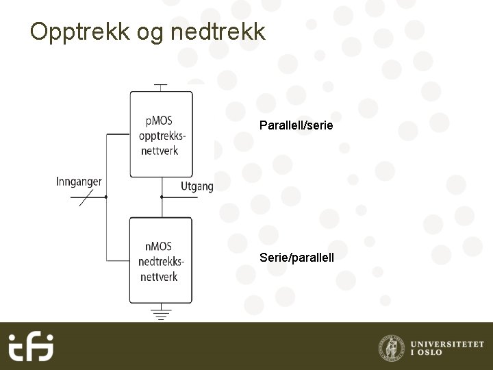Opptrekk og nedtrekk Parallell/serie Serie/parallell 