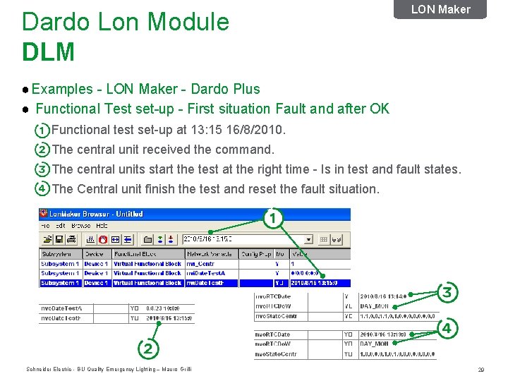Dardo Lon Module DLM LON Maker ● Examples - LON Maker - Dardo Plus Dardo Lon Module DLM LON Maker ● Examples - LON Maker - Dardo Plus