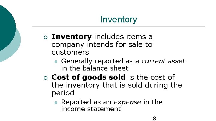 Chapter 06 Inventory and Cost of Goods Sold