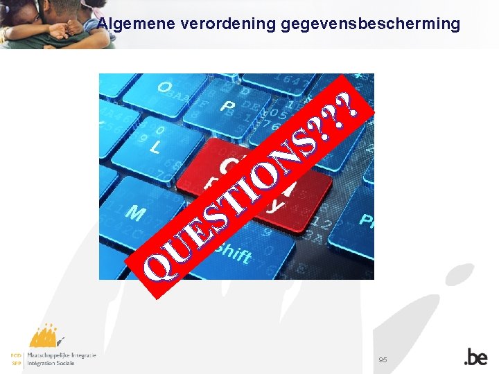 Algemene verordening gegevensbescherming ? ? ? S N O I T S E U