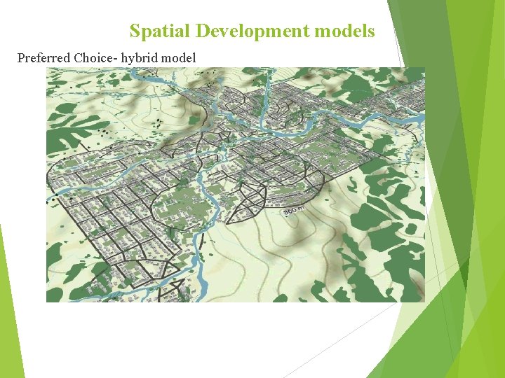 Spatial Development models Preferred Choice- hybrid model 